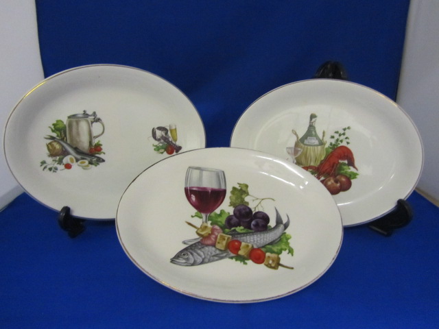 Broadhurst Bros Burslem oval Plates